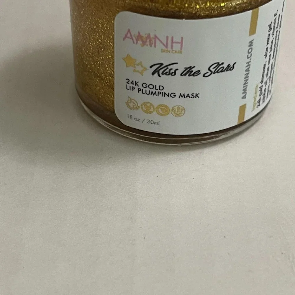 AMNH Skincare New Kiss The Stars 24K Gold Glitter Lip Plumping Mask 30ml